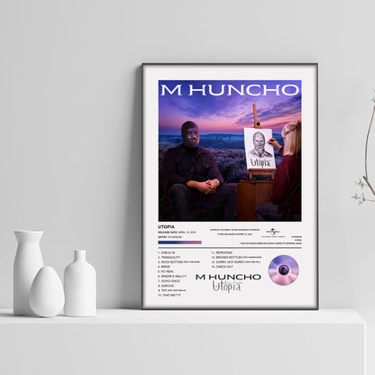 M Huncho Utopia Album Poster - rsdesignstudio