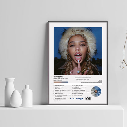 FKA Twigs CAPRISONGS Album Poster - rsdesignstudio