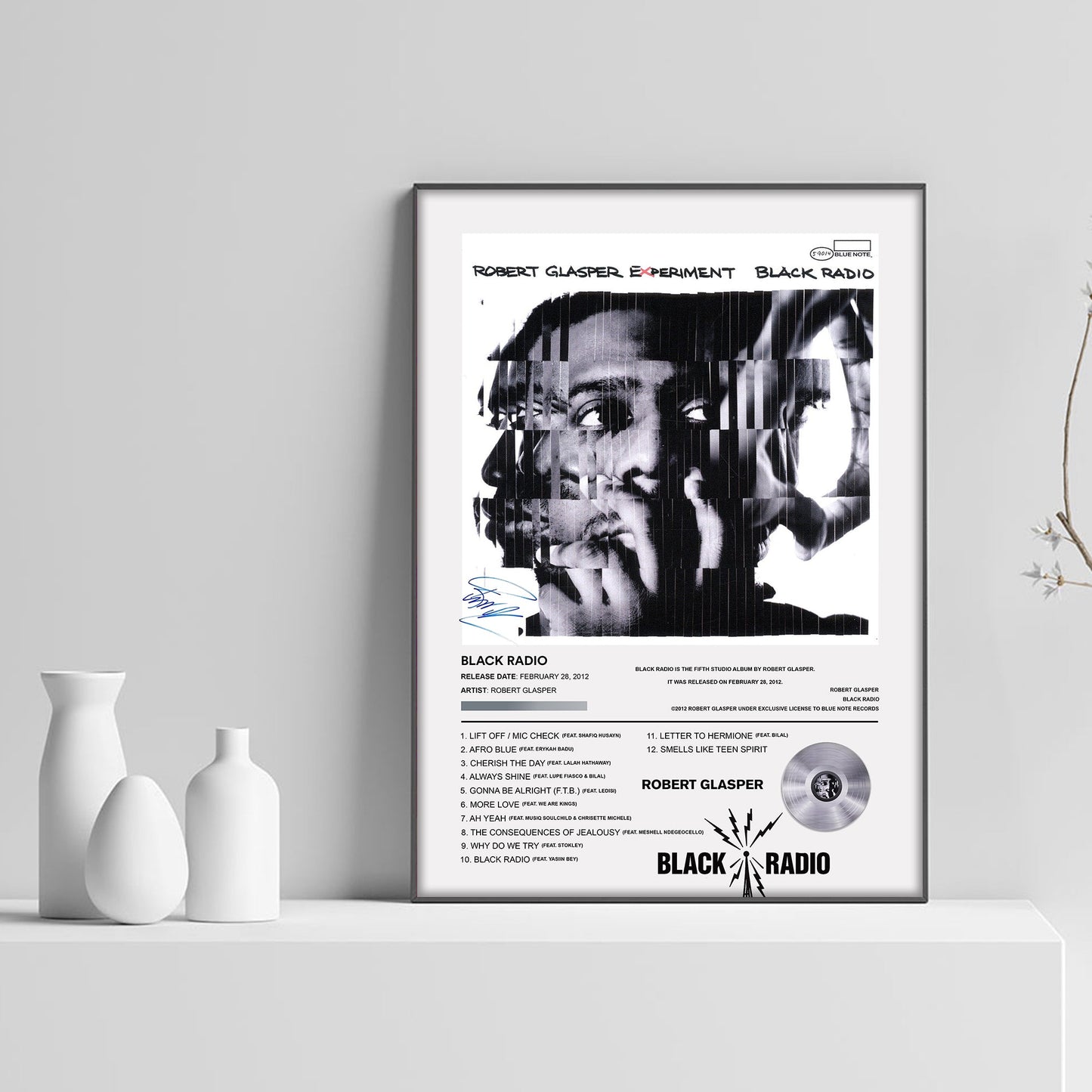 Robert Glasper Black Radio Album Poster - rsdesignstudio