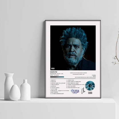 The Weeknd Dawn FM Album Poster - rsdesignstudio