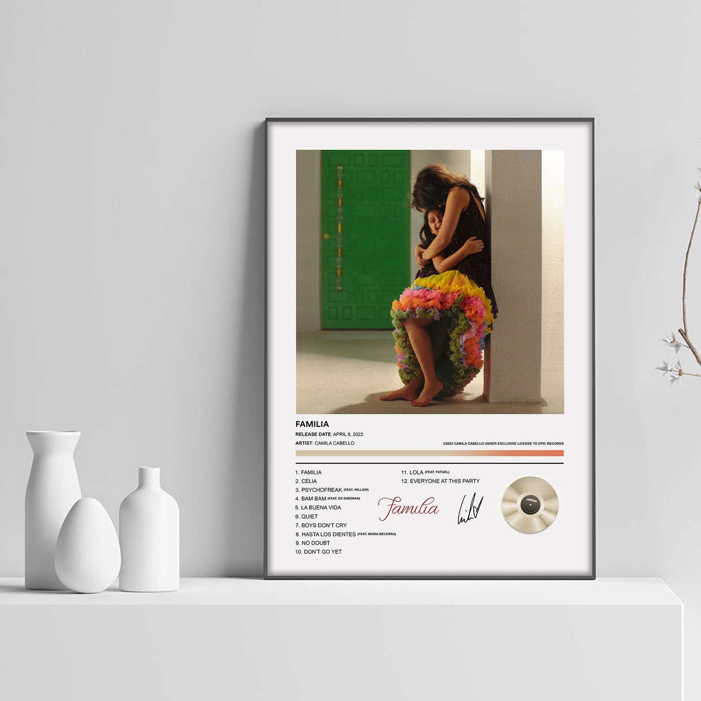 Camila Cabello Familia Album Poster - rsdesignstudio