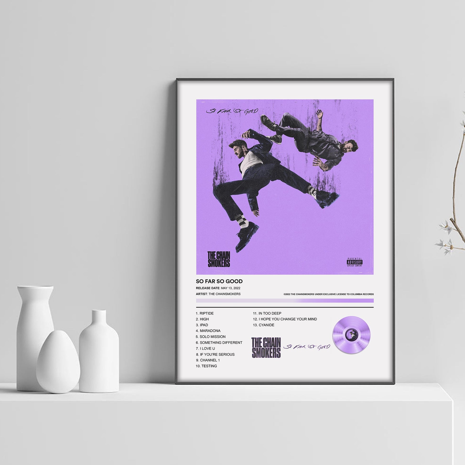 The Chainsmokers So Far So Good Album Poster - rsdesignstudio