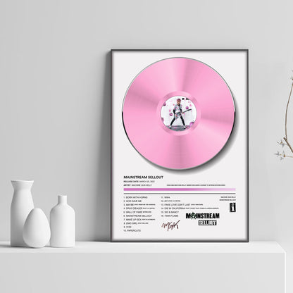Machine Gun Kelly Mainstream Sellout Vinyl Poster - rsdesignstudio