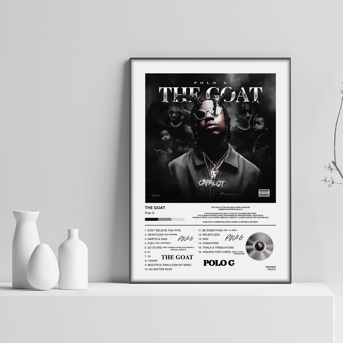 Polo G The Goat Album Poster - rsdesignstudio