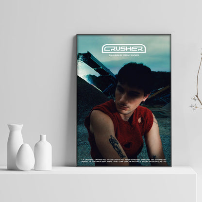 Jeremy Zucker CRUSHER Album Tracklist Poster - rsdesignstudio