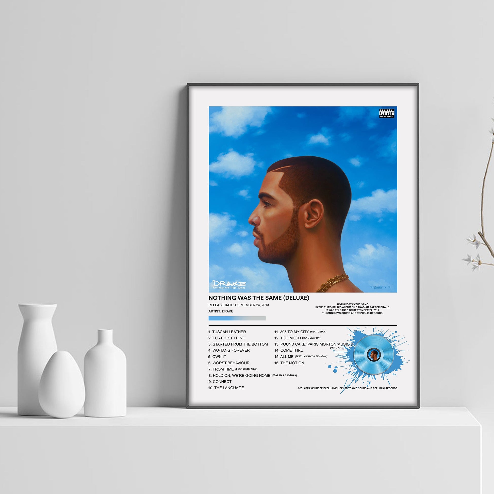 Drake Nothing Was The Same Album Poster - rsdesignstudio