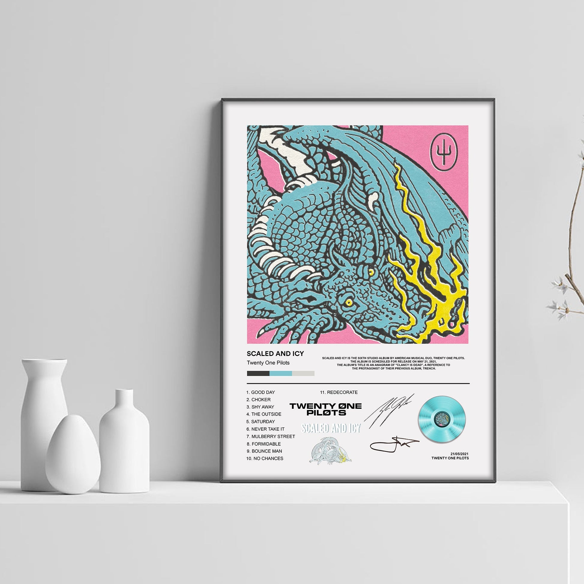 Twenty One Pilots Scaled And Icy Album Poster - rsdesignstudio