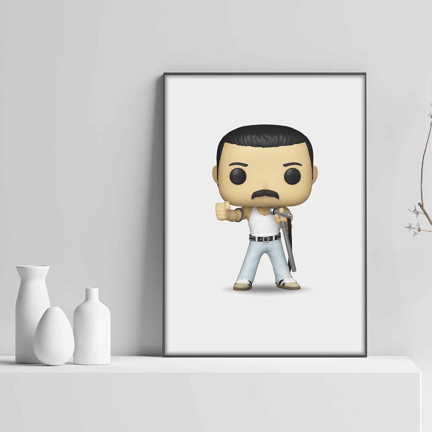Freddie Mercury Funko Pop Poster - rsdesignstudio
