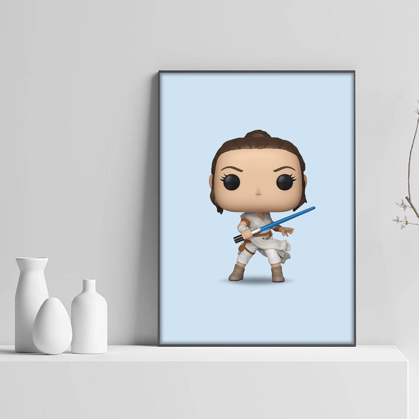 Star Wars Rey Funko Pop Poster - rsdesignstudio