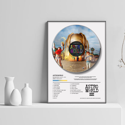 Travis Scott ASTROWORLD Vinyl Poster - rsdesignstudio