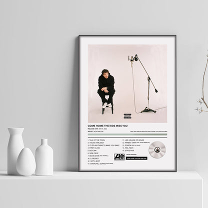 Jack Harlow Come Home The Kids Miss You Album Poster - rsdesignstudio