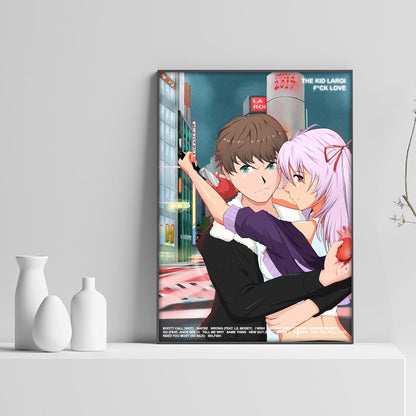 The Kid LAROI F*CK LOVE Tracklist Poster - rsdesignstudio