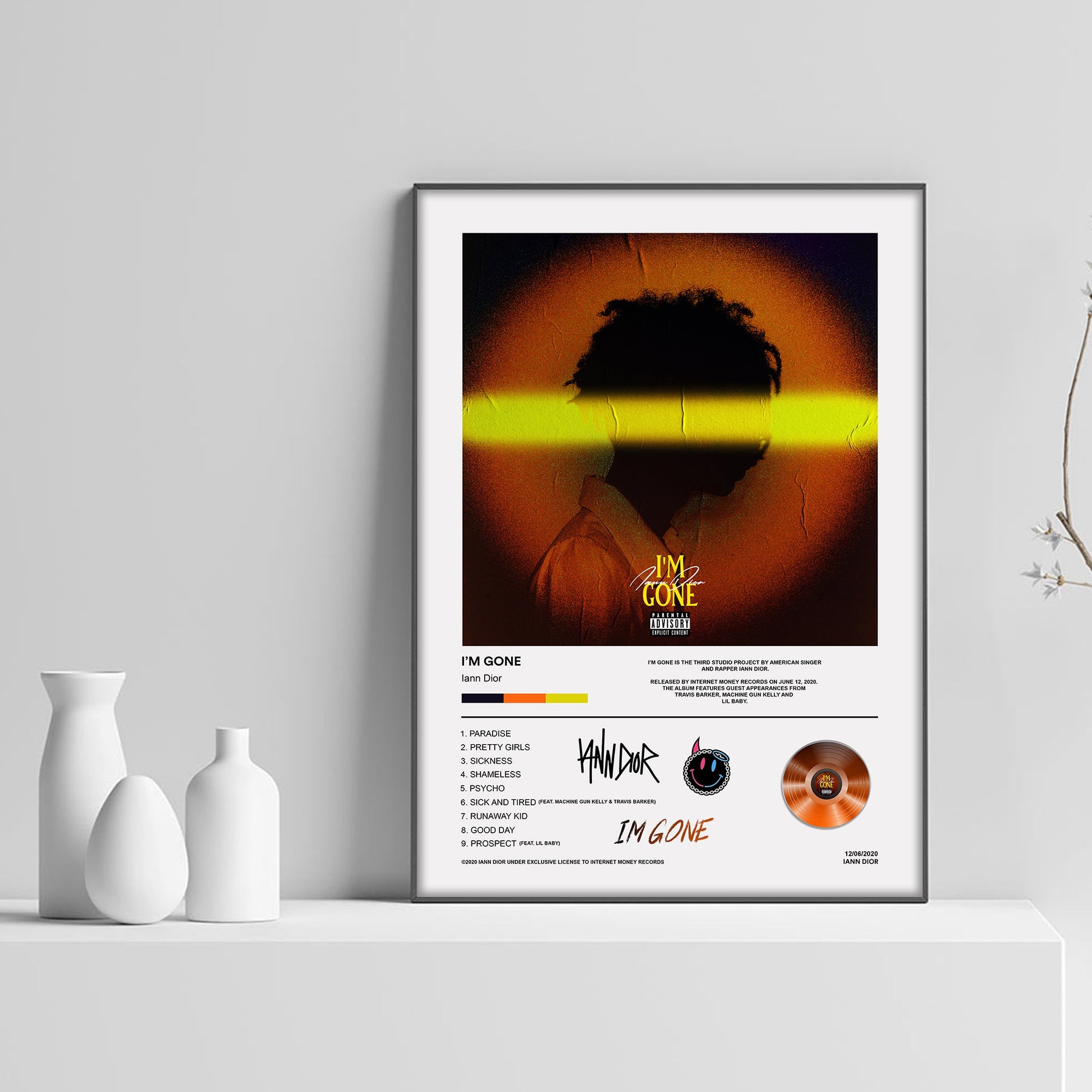 Iann Dior I'm Gone Album Poster - rsdesignstudio