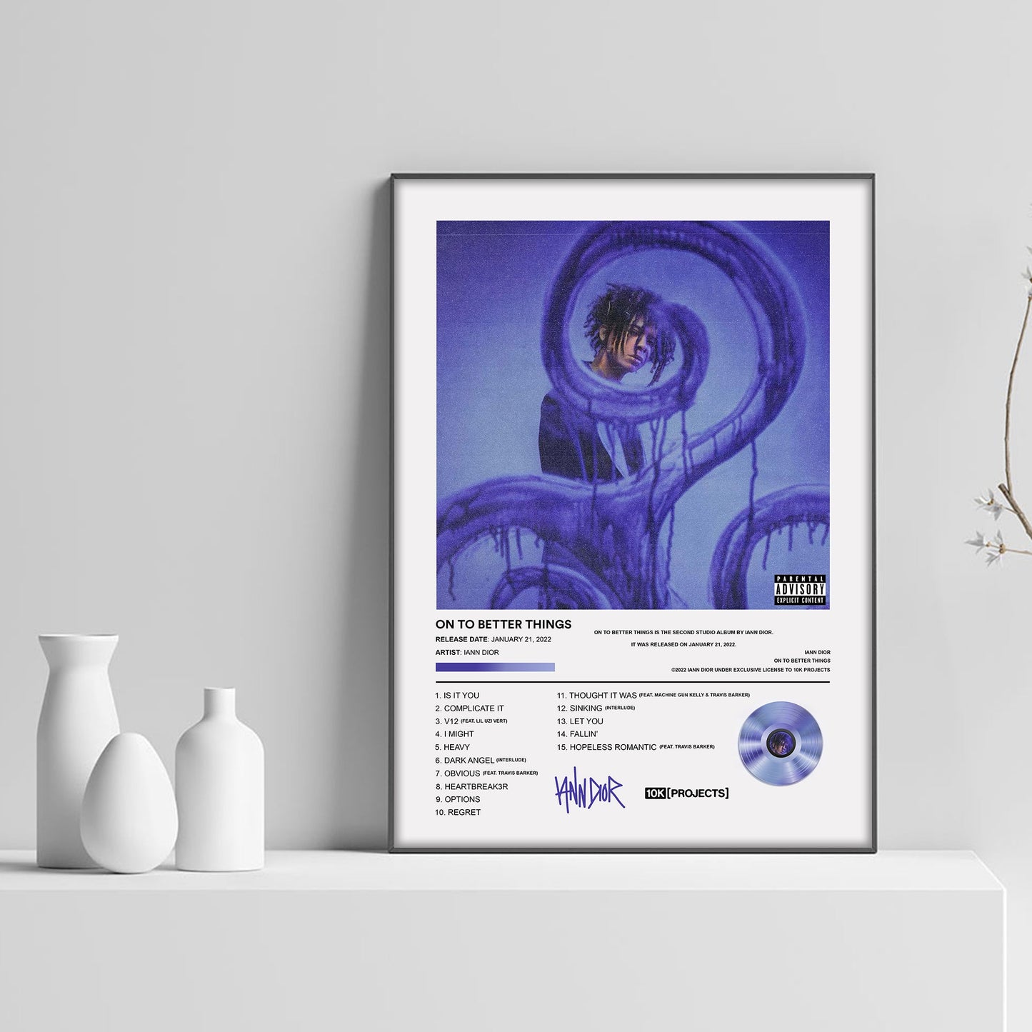 Iann Dior On To Better Things Album Poster - rsdesignstudio