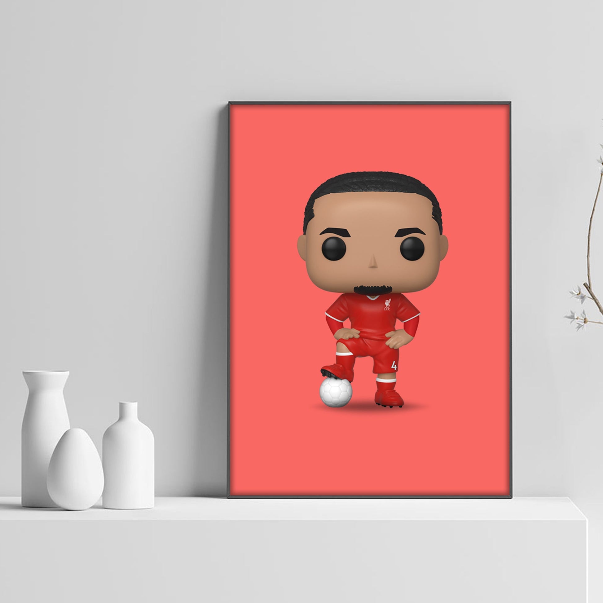 Virgil Van Dijk Funko Pop Poster - rsdesignstudio