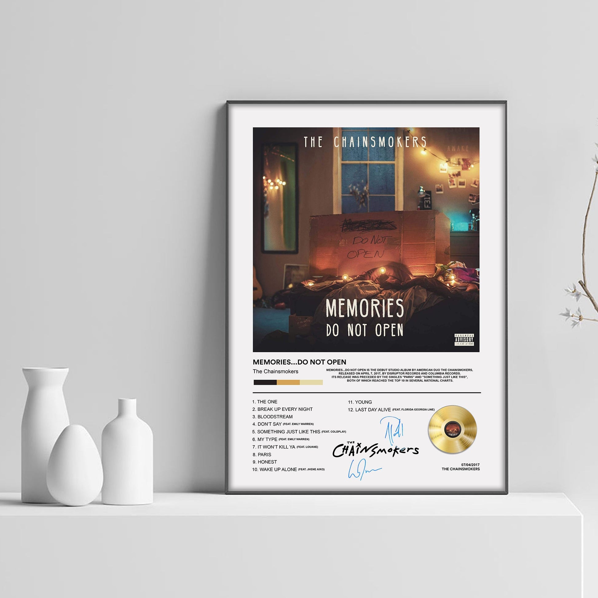 The Chainsmokers Memories...Do Not Open Album Poster - rsdesignstudio