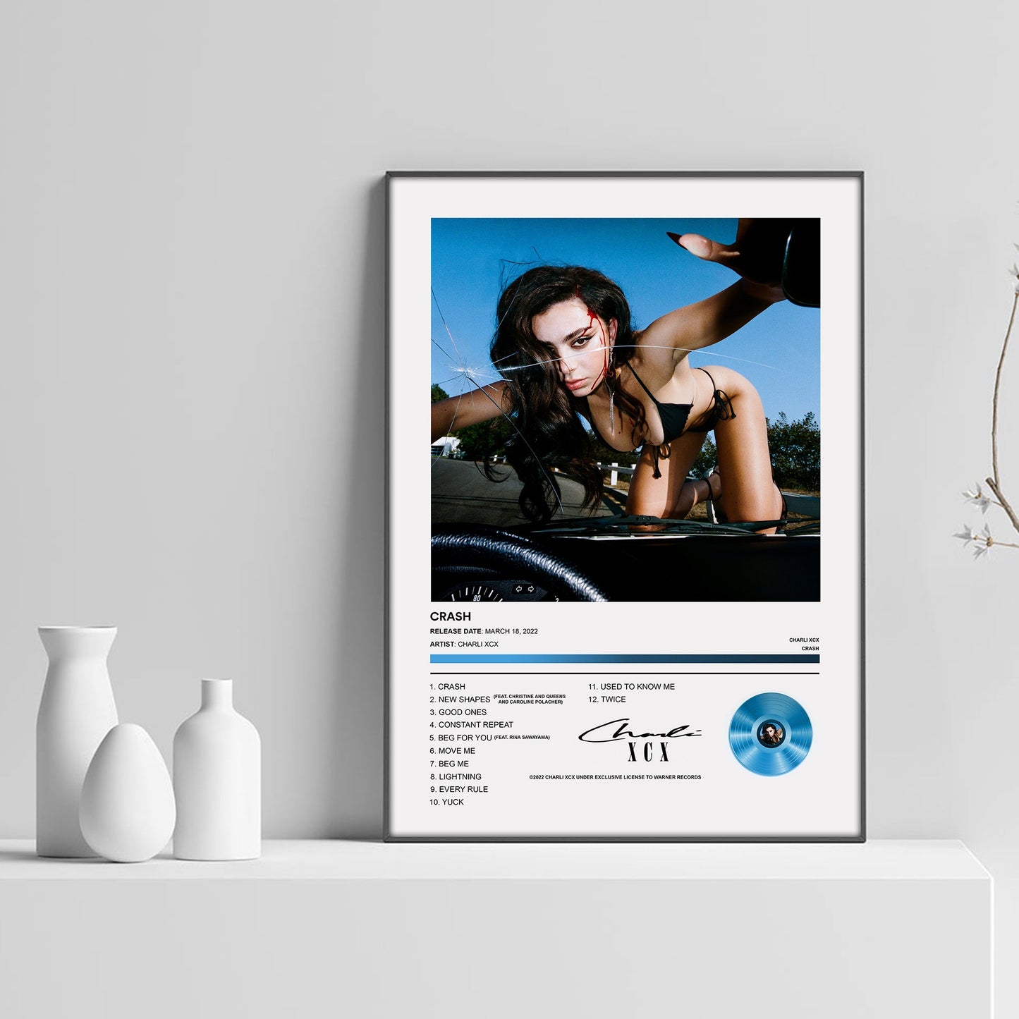 Charli XCX Crash Album Poster - rsdesignstudio