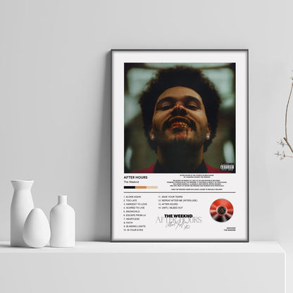 The Weeknd After Hours Album Poster - rsdesignstudio