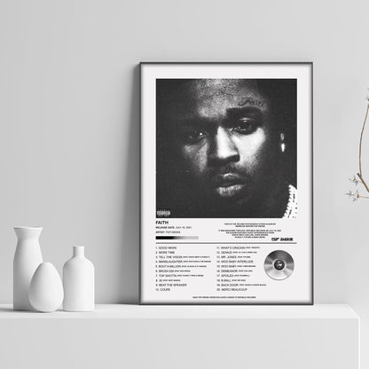 Pop Smoke Faith Album Poster - rsdesignstudio