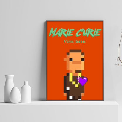 Pi'erre Bourne Marie Curie Poster - rsdesignstudio