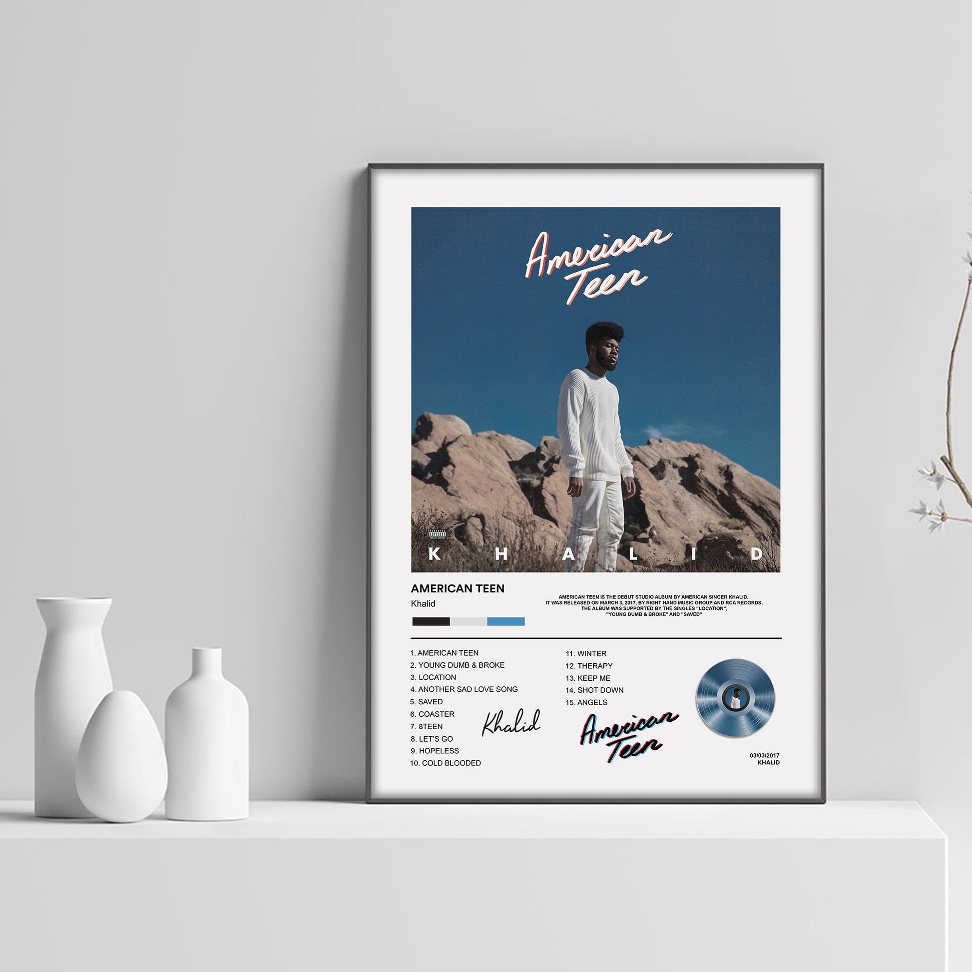 Khalid American Teen Album Poster - rsdesignstudio
