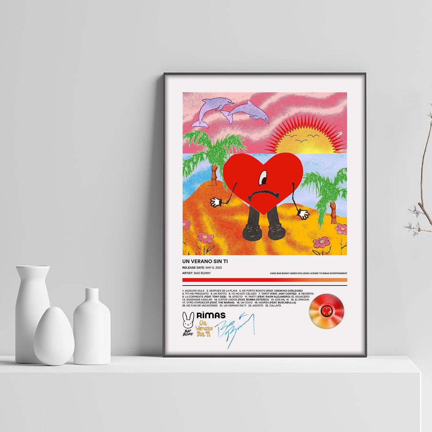 Bad Bunny Un Verano Sin Ti Album Poster - rsdesignstudio