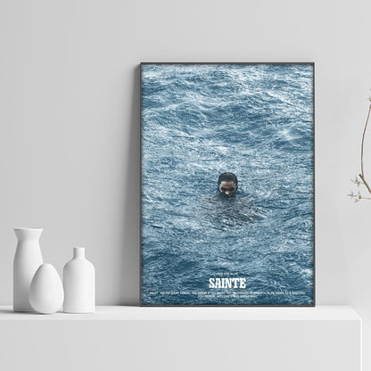 Sainte Out The Blue Tracklist Poster - rsdesignstudio