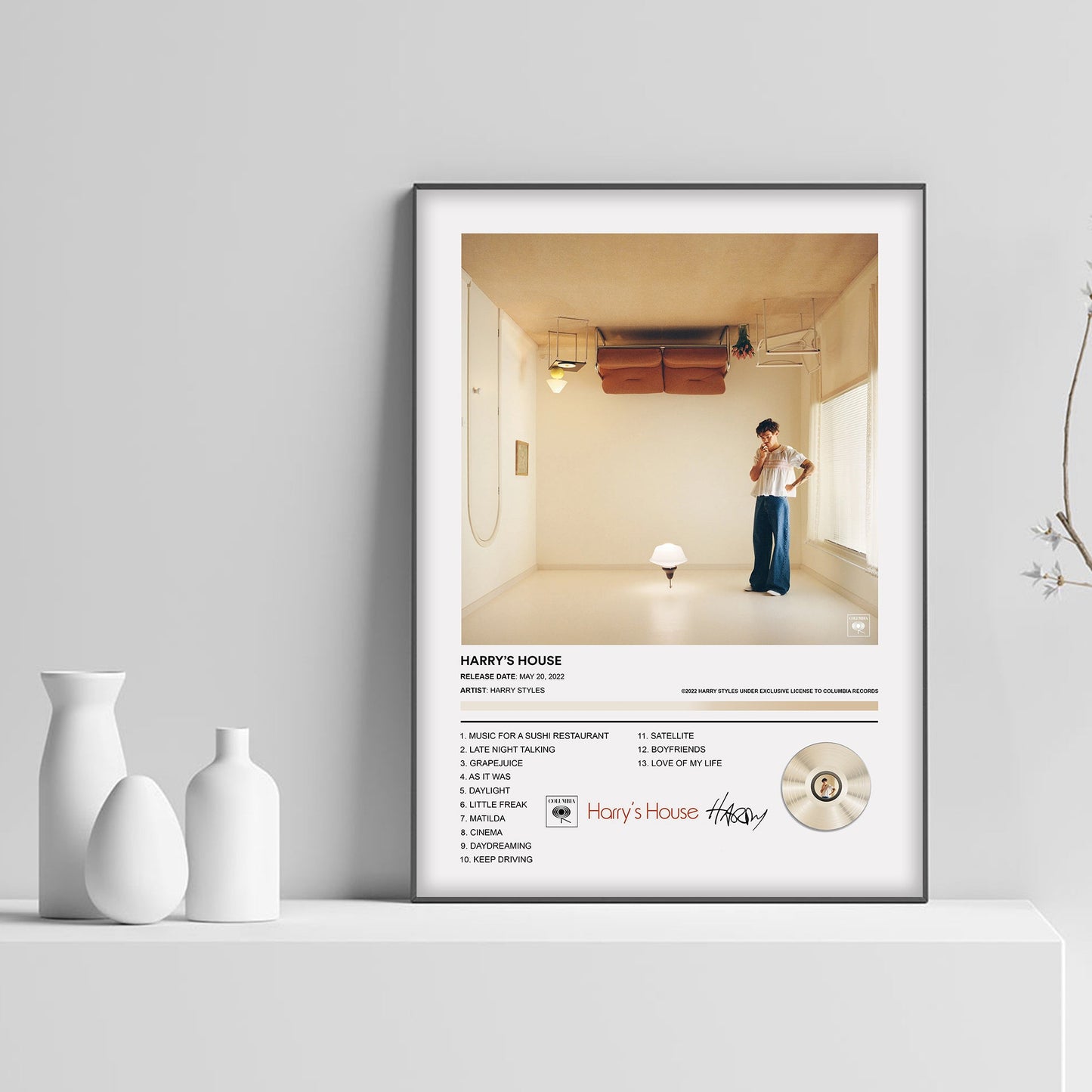 Harry Styles Harry's House Album Poster - rsdesignstudio