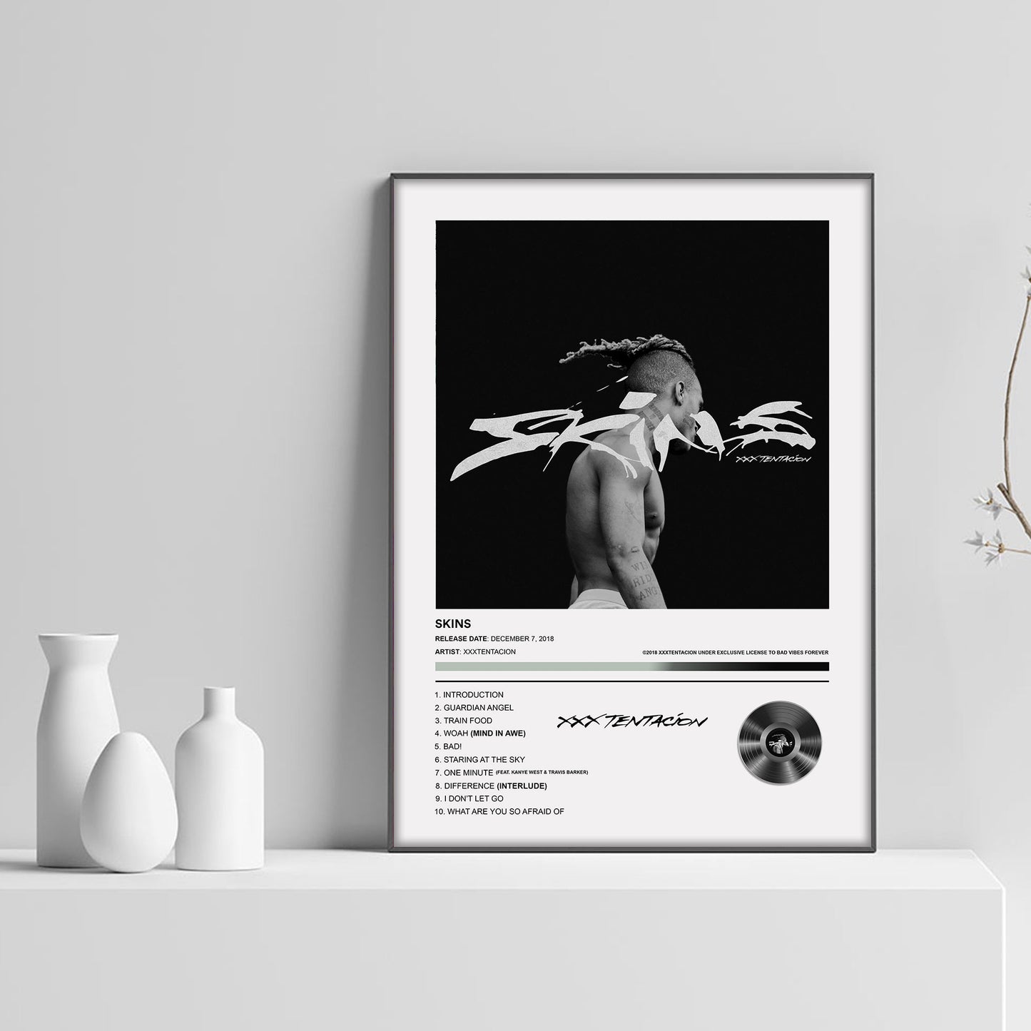 XXXTENTACION Skins Album Poster - rsdesignstudio