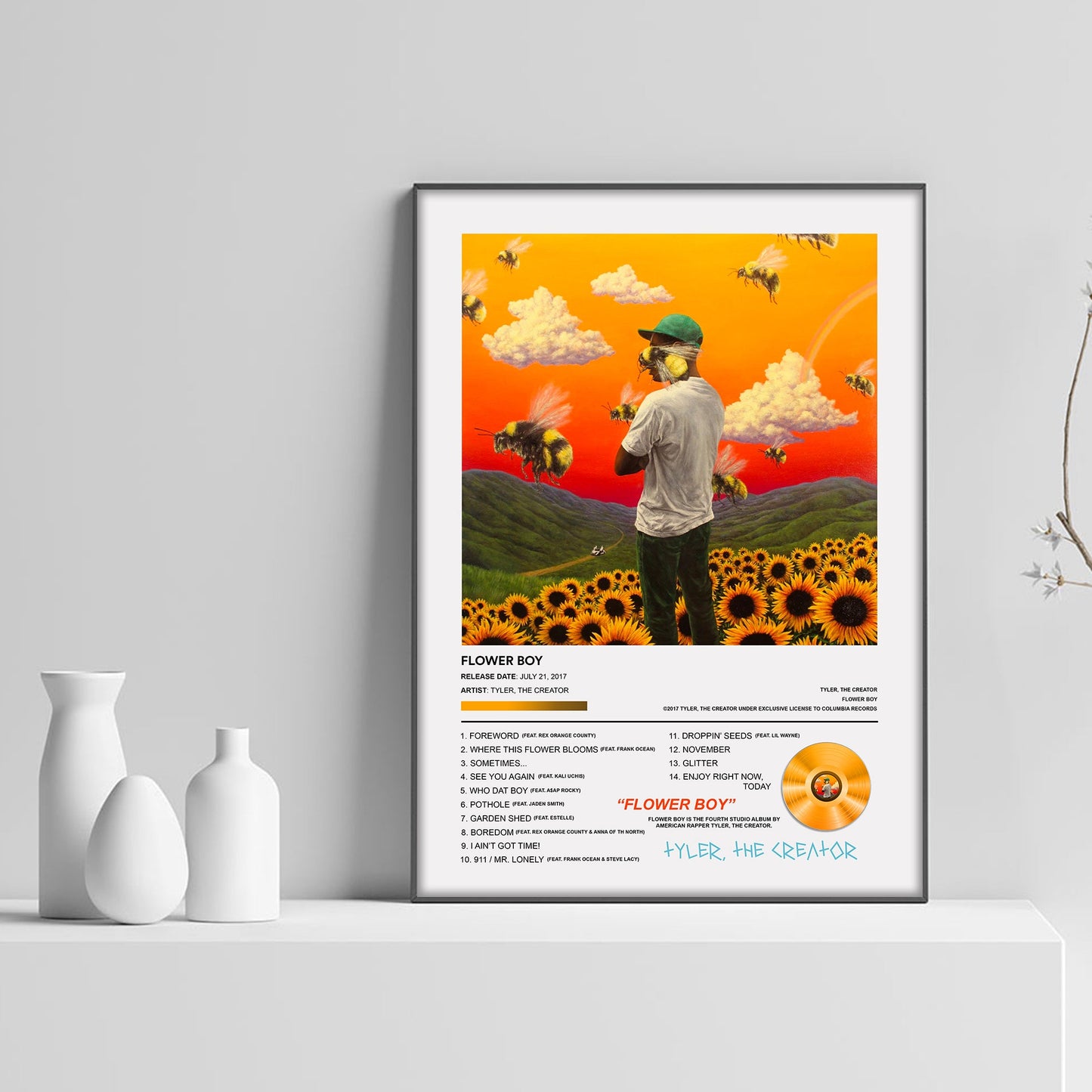 Tyler, The Creator Flower Boy Album Poster - rsdesignstudio