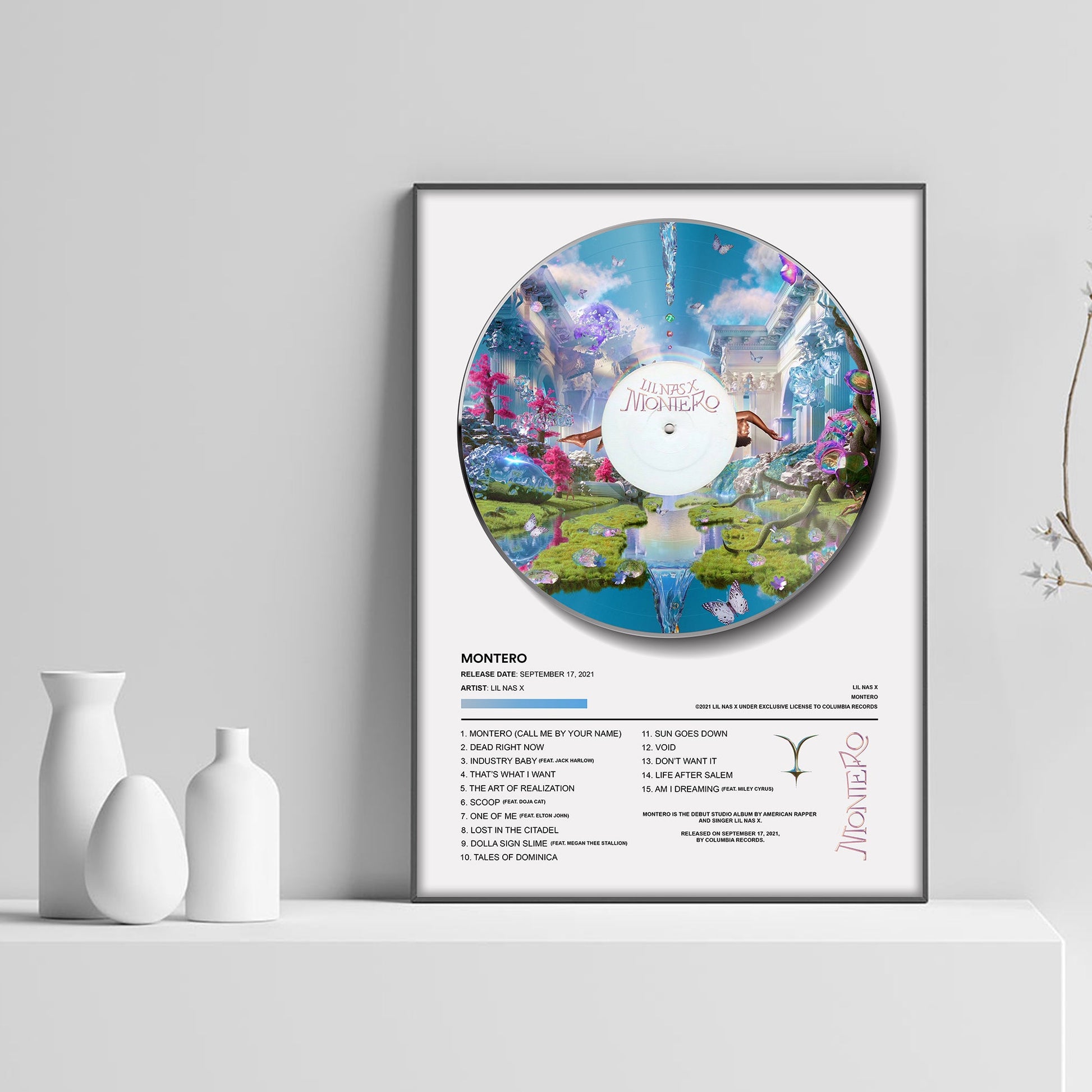 Lil Nas X MONTERO Vinyl Poster - rsdesignstudio