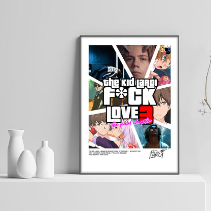 The Kid LAROI GTA F*CK Love 3 Poster - rsdesignstudio