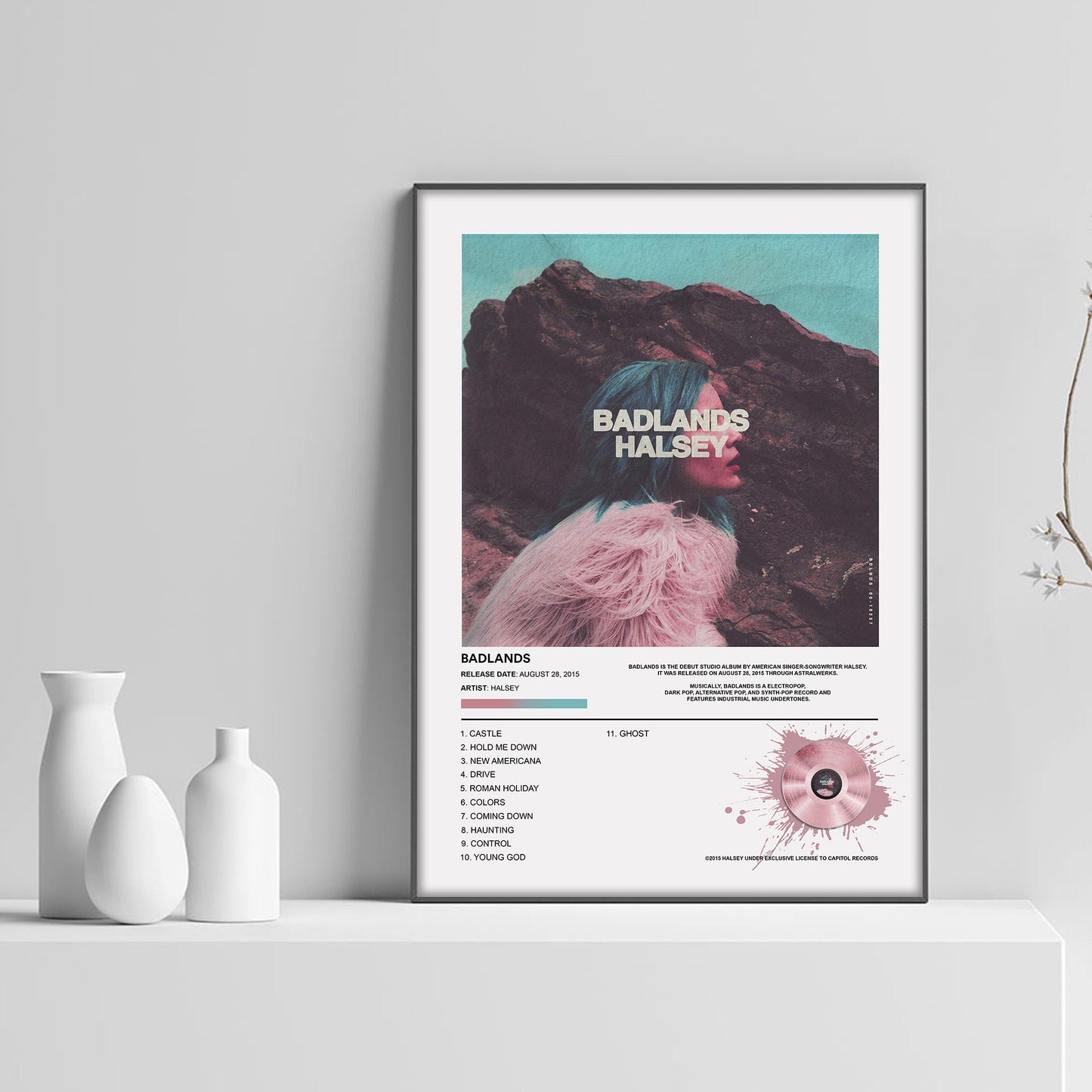 Halsey BADLANDS Album Poster - rsdesignstudio