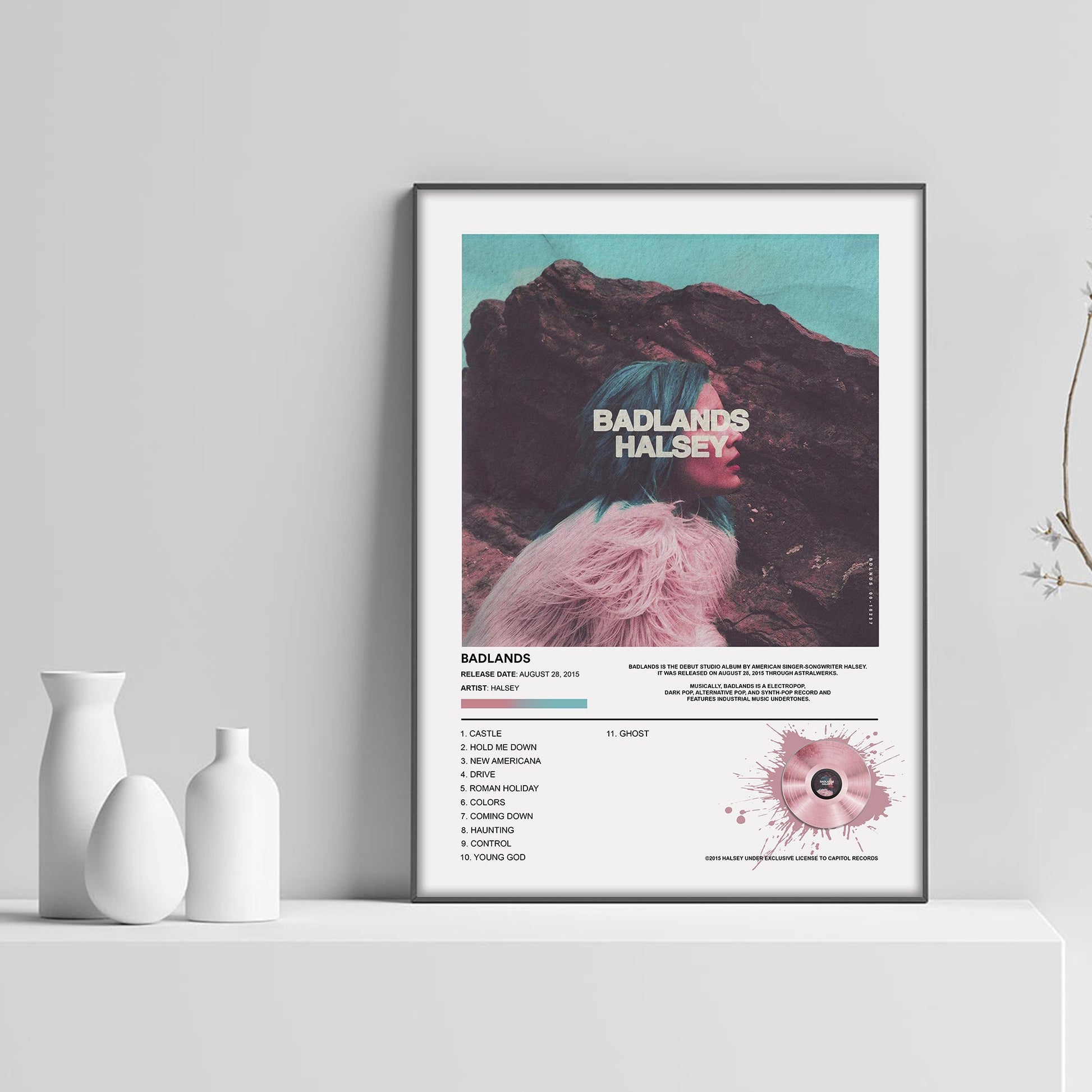 Halsey BADLANDS Album Poster - rsdesignstudio