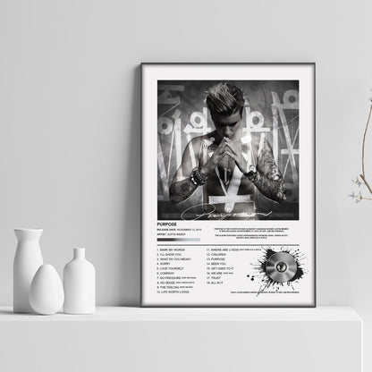 Justin Bieber Purpose Album Poster - rsdesignstudio