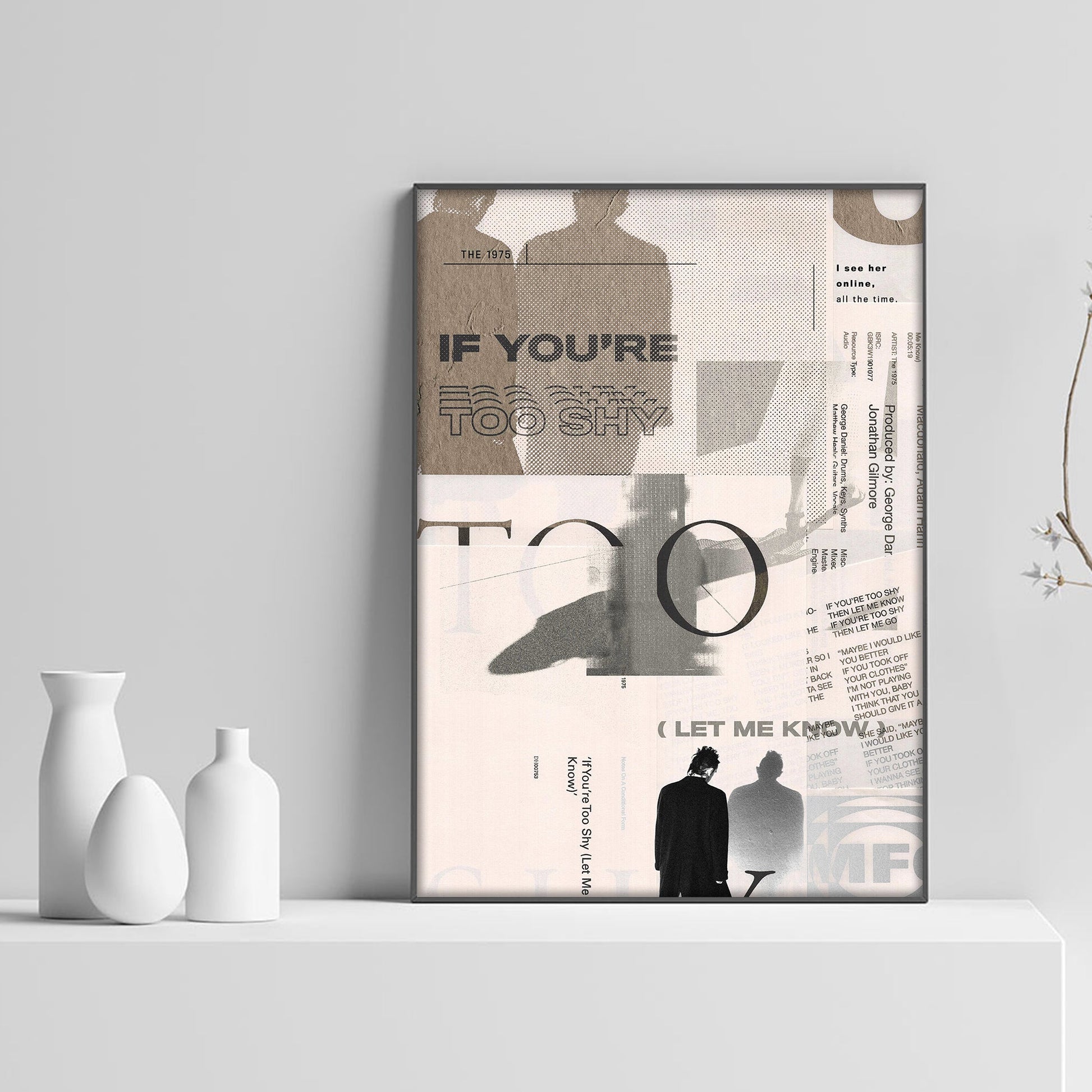 The 1975 If You're Too Shy Poster - rsdesignstudio