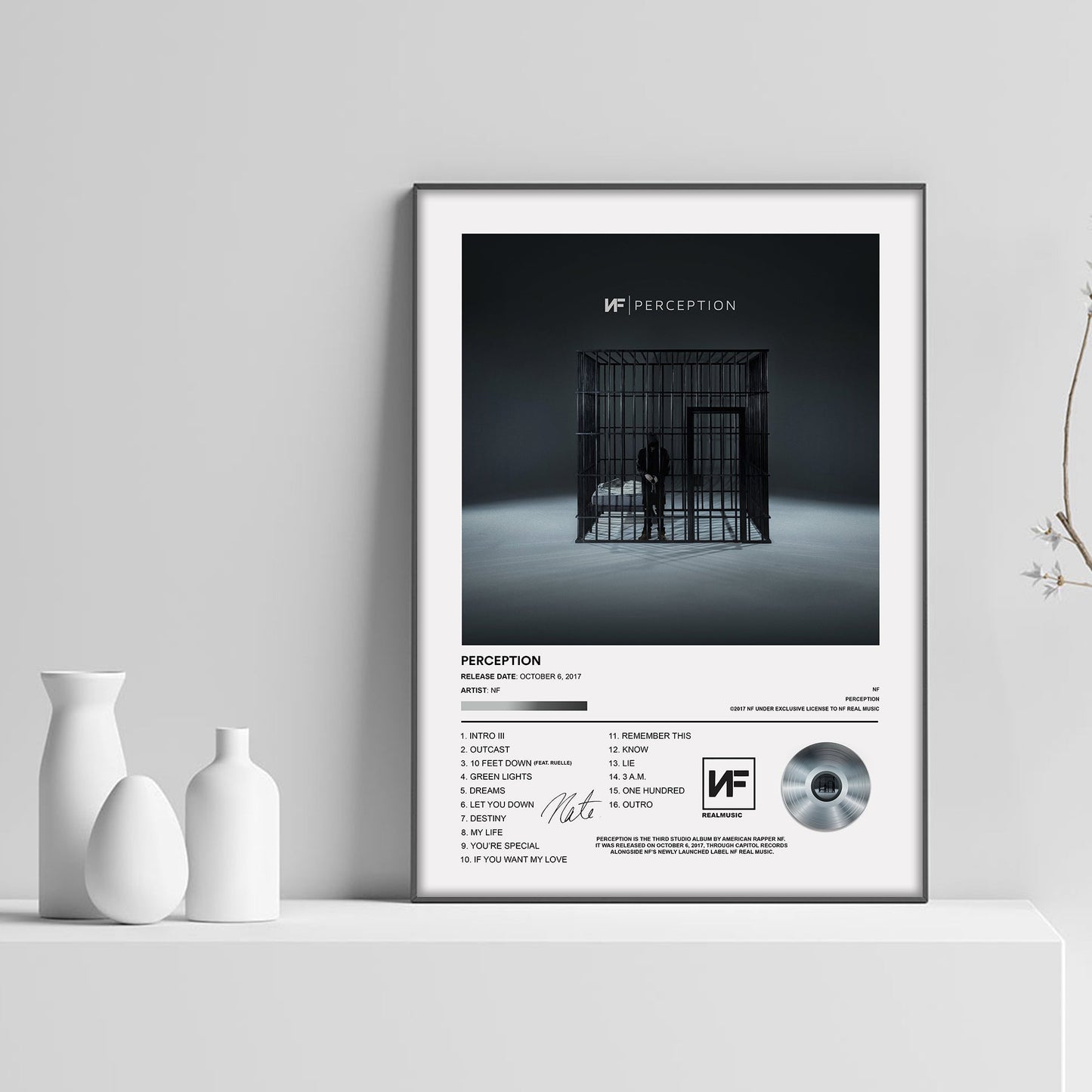 NF Perception Album Poster - rsdesignstudio
