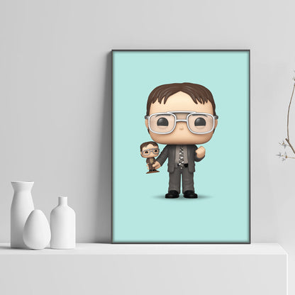 The Office Dwight Funko Pop Poster - rsdesignstudio