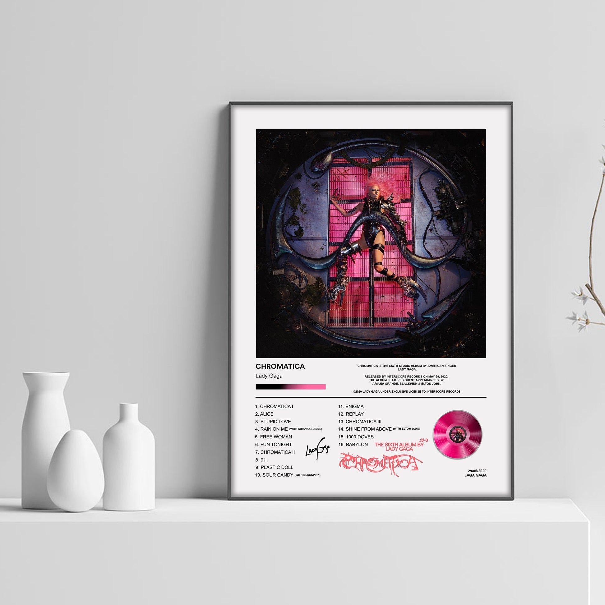 Lady Gaga Chromatica Album Poster - rsdesignstudio