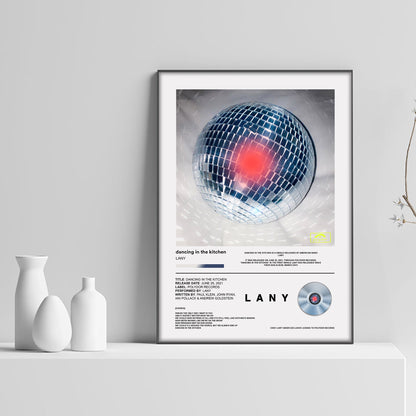 LANY Dancing In The Kitchen Song Poster - rsdesignstudio