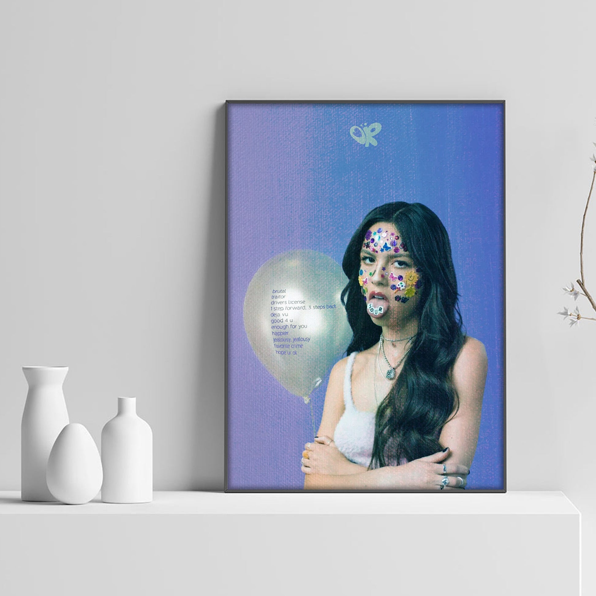Olivia Rodrigo SOUR Album Painting Style Poster - rsdesignstudio