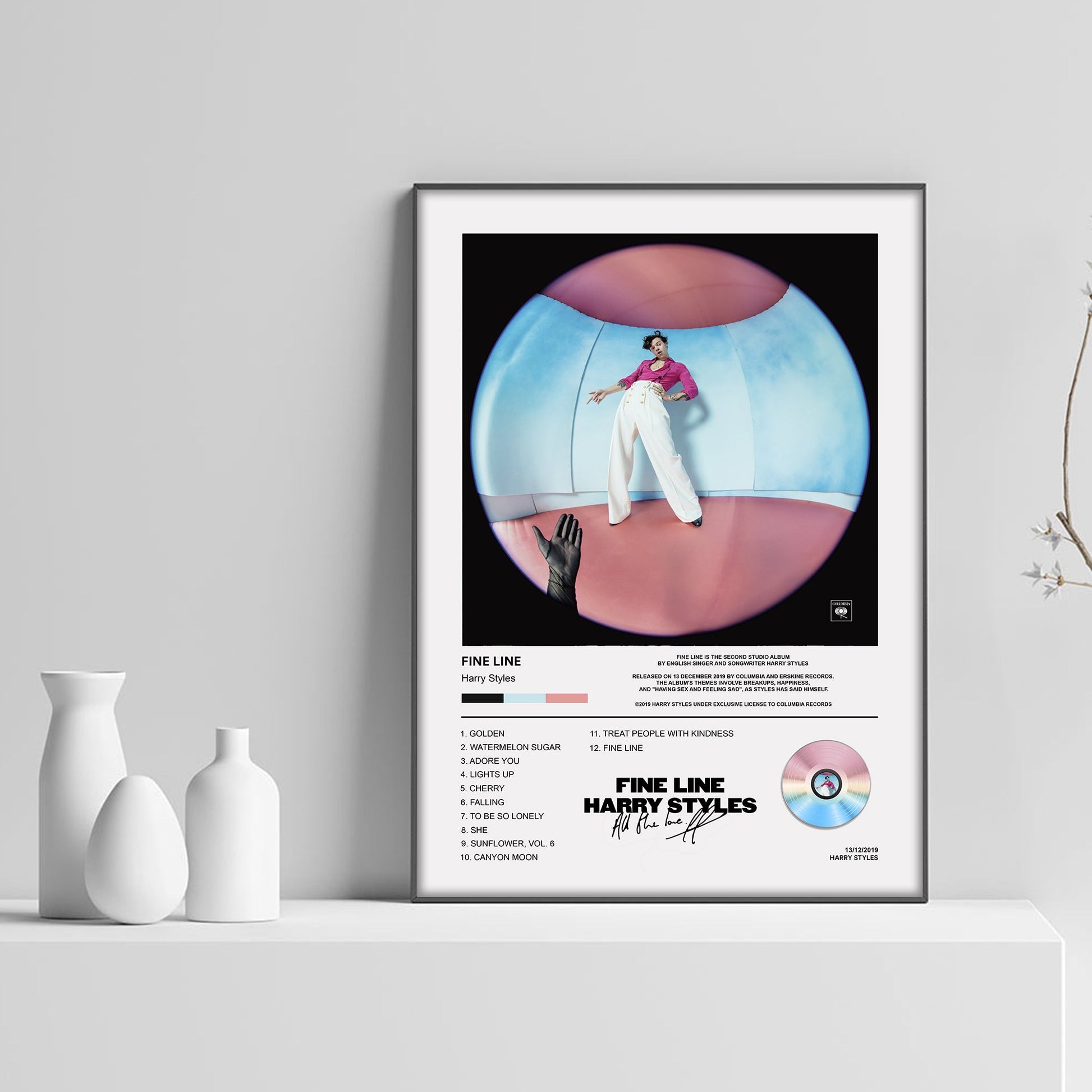 Harry Styles Fine Line Album Poster - rsdesignstudio