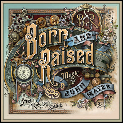 John Mayer BORN AND RAISED Album Poster