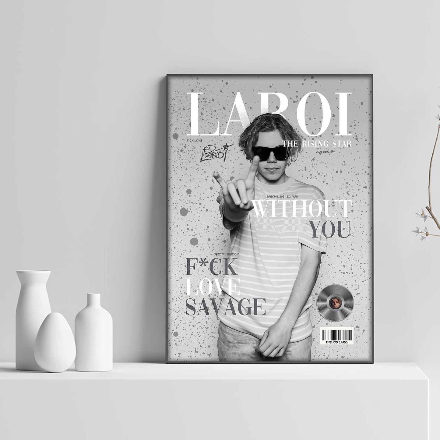 The Kid LAROI F*CK LOVE Album Magazine Poster - rsdesignstudio