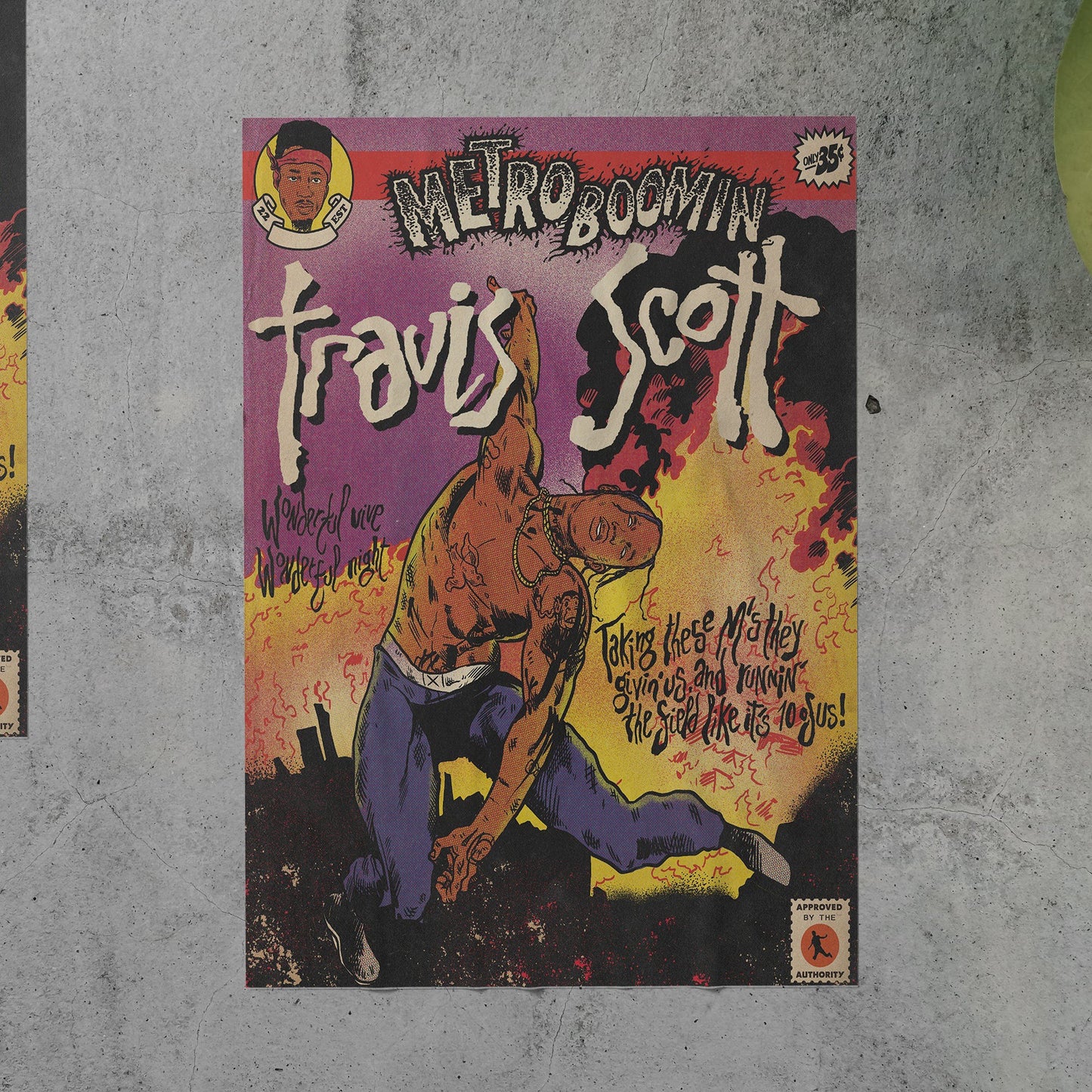 Metro Boomin HEROES & VILLAINS (Travis Scott) Poster