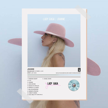 Lady Gaga Joanne Album Poster - rsdesignstudio