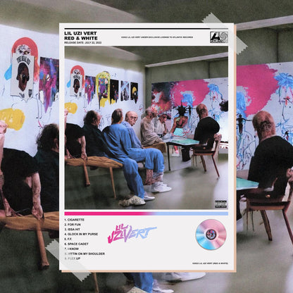 Lil Uzi Vert RED & WHITE EP Poster - rsdesignstudio