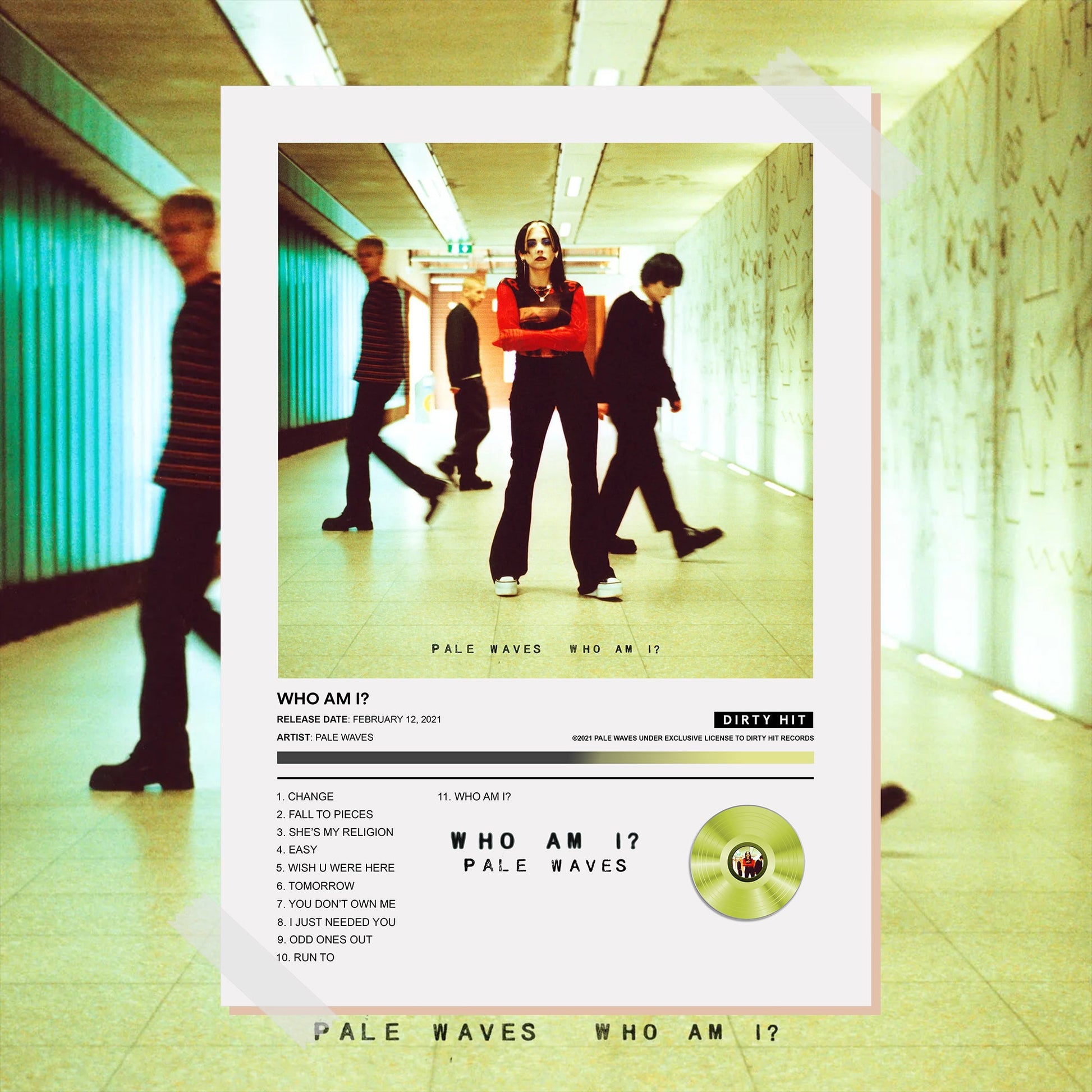 Pale Waves Who Am I? Album Poster - rsdesignstudio