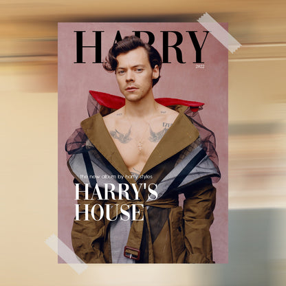Harry Styles Harry's House Magazine Poster - rsdesignstudio