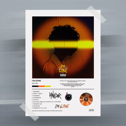 Iann Dior I'm Gone Album Poster - rsdesignstudio